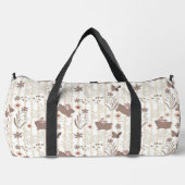 Minimalist Taupe and Brown Bunny Plunjezak (Voorkant)