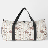 Minimalist Taupe and Brown Bunny Plunjezak (Achterkant)