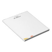 Minimalist Teacher Notepad Notitieblok (Schuin)