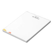 Minimalist Teacher Notepad Notitieblok (Linkerzijde)
