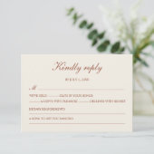  Minimalist Terraco Simple Elegant RSVP (Staand voorkant)