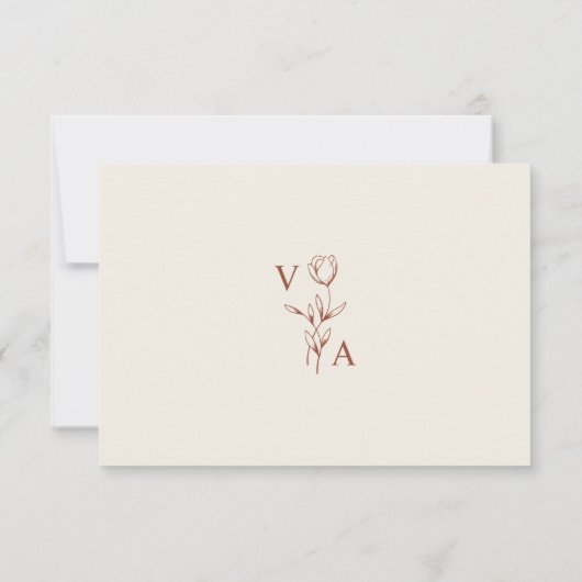  Minimalist Terraco Simple Elegant RSVP (Achterkant)