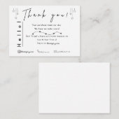 Minimalist Thank You Card – Cute Star Theme Informatiekaartje (Voorkant / Achterkant)