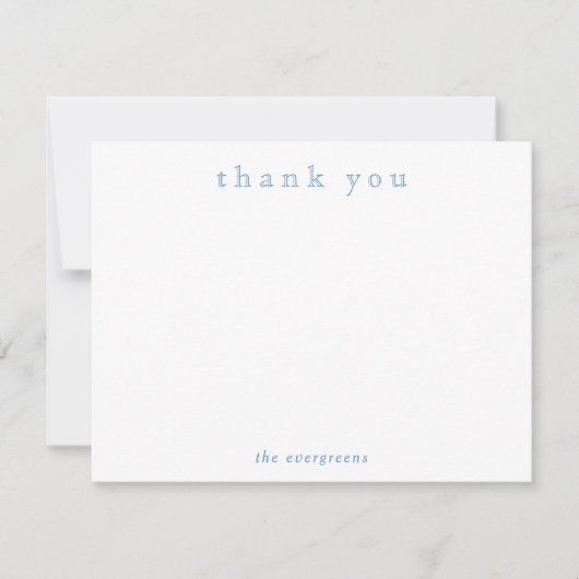 Minimalist Thank You Couples or Family Stationery Notitiekaartje (Voorkant)
