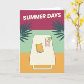 Minimalist Thank You Simple Black Modern Sleek Kaart (Gele Bloem)