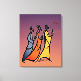 Minimalist Three Wise Men Canvas Afdruk