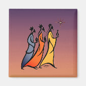 Minimalist Three Wise Men Magneet (Voorkant)
