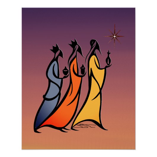 Minimalist Three Wise Men Perfect Poster (Voorkant)