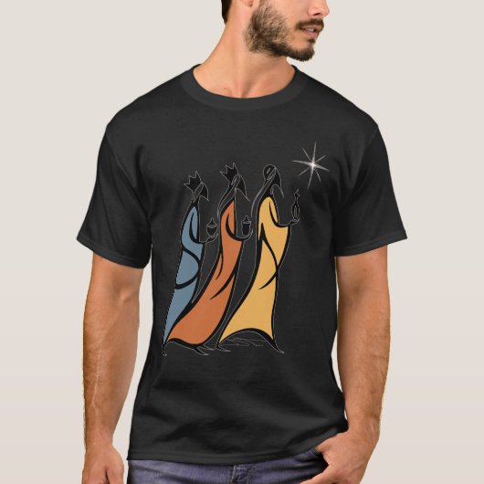 Minimalist Three Wise Men T-shirt (Voorkant)