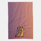 Minimalist Three Wise Men Theedoek (Verticaal)