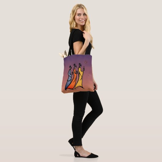 Minimalist Three Wise Men Tote Bag (Op model)