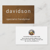 Minimalist Timber Wood Interior Design Visitekaartje (Voorkant / Achterkant)