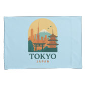Minimalist Tokyo Japan Pillow Case – Modern Decor Kussensloop (Voorkant-Rechts)