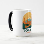 Minimalist Tokyo Japan Travel | Modern  Magische Mok (Voorkant links)