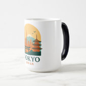 Minimalist Tokyo Japan Travel | Modern  Magische Mok (Voorkant rechts)