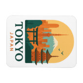 Minimalist Tokyo Japan Travel Souvenir Magnet  Magneet (Horizontaal)