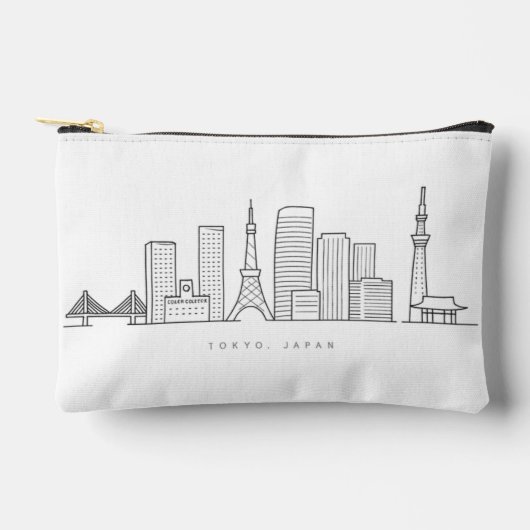 Minimalist Tokyo Skyline Illustration Etui (Voorkant)