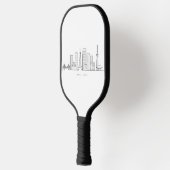 Minimalist Tokyo Skyline Illustration Pickleball Paddle (Links)