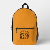 Minimalist Trail Hiking yellow Backpack Bedrukte Rugzak (Voorkant)