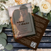 Minimalist Transparency Vellum Effect Photo Card Save The Date