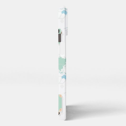 minimalist travel phone case white iPhone hoesje (Rechterkant)