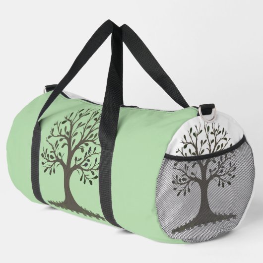 🌳 Minimalist Tree of Life Duffel Bag - Gym Tote Plunjezak (Rechterhoek)