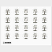 🌳 Minimalist Tree of Life Sticker - Modern Nature (Vel)