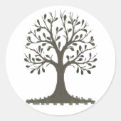🌳 Minimalist Tree of Life Sticker - Modern Nature (Voorkant)
