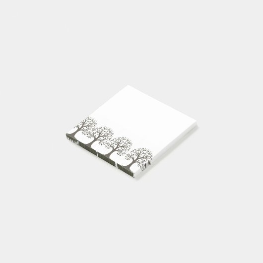 🌳 Minimalist Tree of Life Sticky Note Pad (Schuin)
