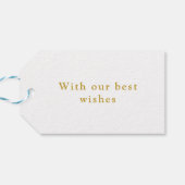 Minimalist Trees Merry Christmas Sjabloon Cadeaulabel (Achterkant Horizontaal)