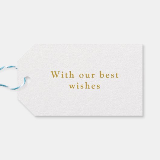 Minimalist Trees Merry Christmas Sjabloon Cadeaulabel (Achterkant Horizontaal)