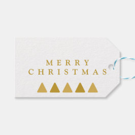Minimalist Trees Merry Christmas Sjabloon Cadeaulabel