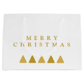 Minimalist Trees Merry Christmas Sjabloon Groot Cadeauzakje (Voorkant)