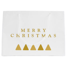 Minimalist Trees Merry Christmas Sjabloon Groot Cadeauzakje