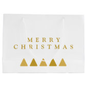 Minimalist Trees Merry Christmas Sjabloon Groot Cadeauzakje (Achterkant)