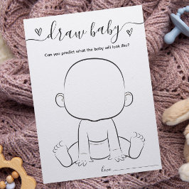 Minimalist Trek de Baby shower Game Kaart