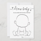 Minimalist Trek de Baby shower Game Kaart (Voorkant)