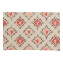 Minimalist Tribal Heart Dusty Rose design  Kussensloop