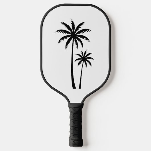Minimalist Tropical Palm Trees Silhouette Art Tee Pickleball Paddle (Voorkant)