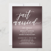 Minimalist trouwt met handschrift over Roos Kaart (Voorkant)