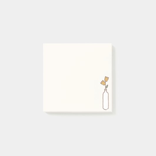Minimalist Tulip Vase Post-it® Notes (Voorkant)