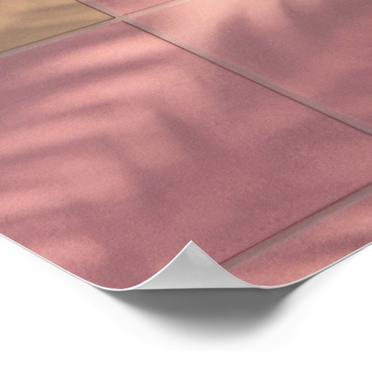 Minimalist Turquoise Pool Poster (Hoek)