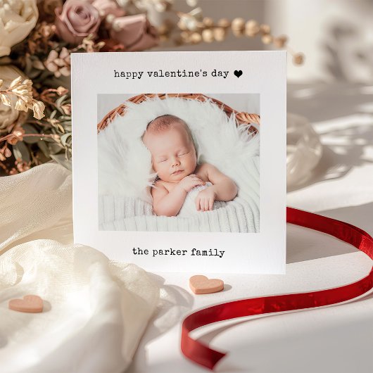 Minimalist Typewriter | Happy Valentine's Day Feestdagenkaart