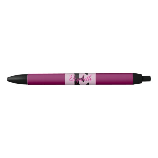Minimalist typography monogram name  zwarte inkt pen (Voorkant)
