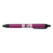 Minimalist typography monogram name  zwarte inkt pen (Bodem)