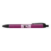 Minimalist typography monogram name  zwarte inkt pen (Bovenkant)