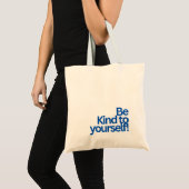 MINIMALIST TYPOGRAPHY QUOTE TOTE BAG (Voorkant (product))