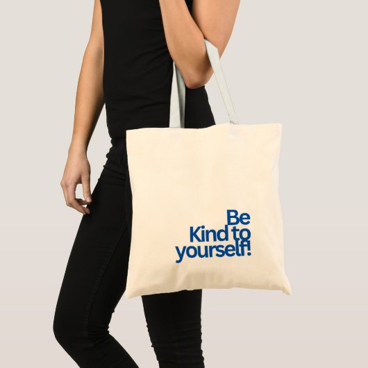 MINIMALIST TYPOGRAPHY QUOTE TOTE BAG (Voorkant (product))