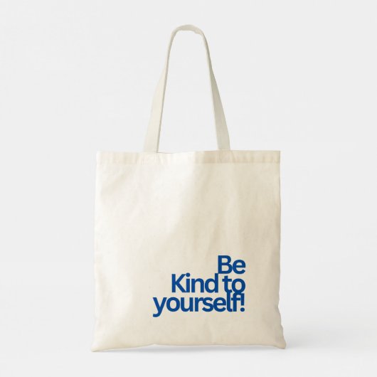 MINIMALIST TYPOGRAPHY QUOTE TOTE BAG (Achterkant)