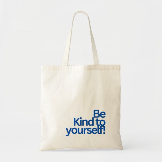 MINIMALIST TYPOGRAPHY QUOTE TOTE BAG (Voorkant)